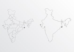 India map drawings