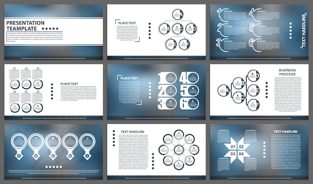 Шаблоны бизнес-презентаций Современные элементы инфографики