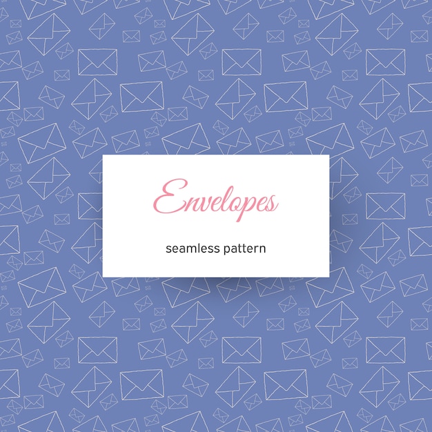Envelopes seamless pattern background 