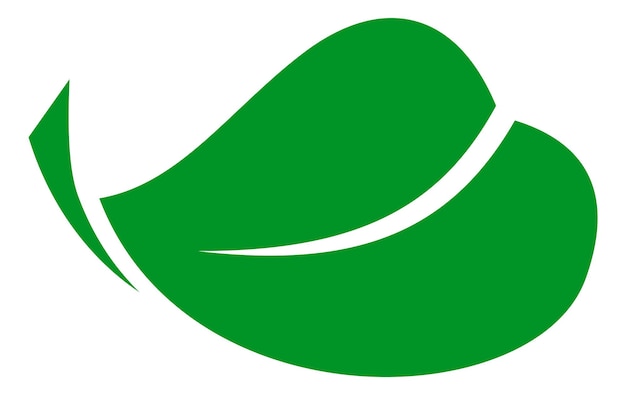 Vector eco sign. green leaf icon. clean ecology symbol