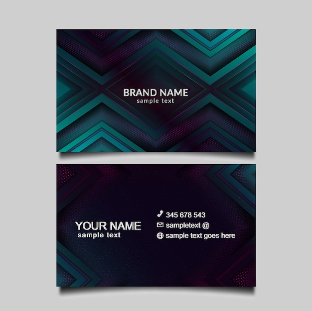 Vector elegant bussines card template design