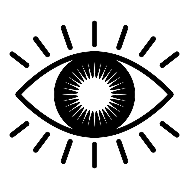 Вектор Векторный дизайн иллюстрации иконы глаз