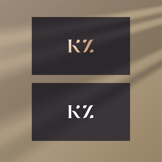 Вектор Векторное изображение дизайна логотипа kz