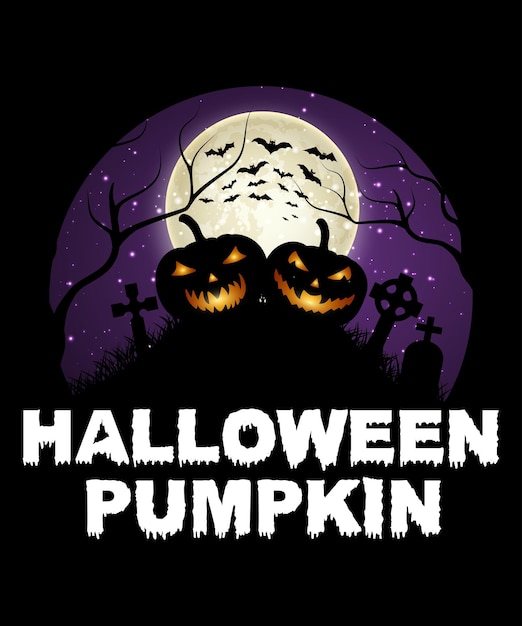 Halloween pumpkin shirt scary dark night witch bat cat vintage retro