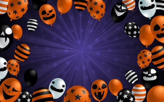 Вектор Счастливый баннер празднования хэллоуина