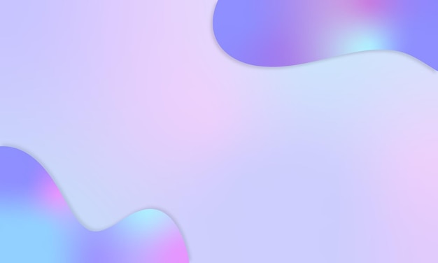 Вектор Радужные голографические формы, обрамленные градиентным фоном