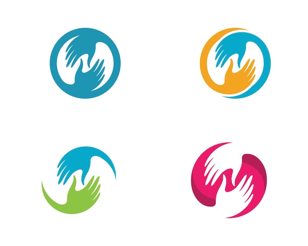 Logo-sjabloon voor handverzorging