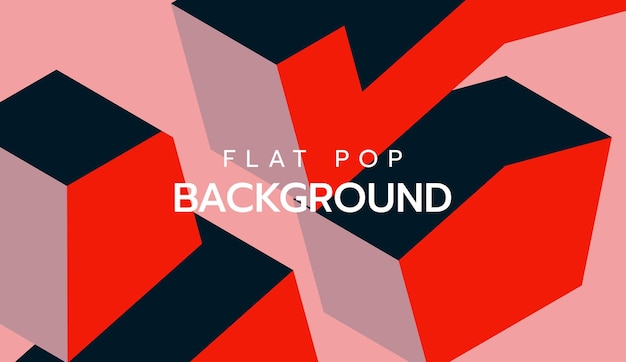 Vector modern flat colorful pop art background slide presentation abstract background