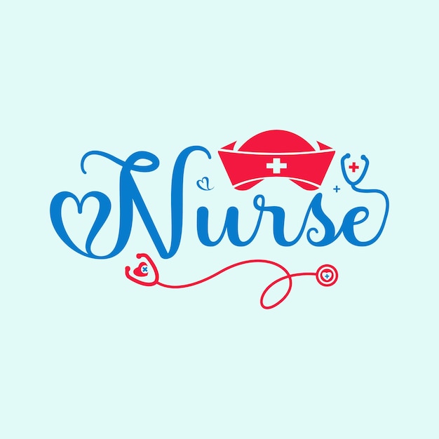 Vector nurse day lettering design nurse day quotes typography for tshirt poster sticker and card