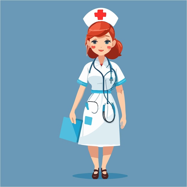 Вектор Векторный файл иллюстрации медсестры