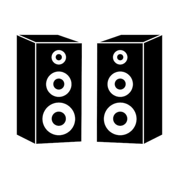 Vector sound system icon logo vector design template