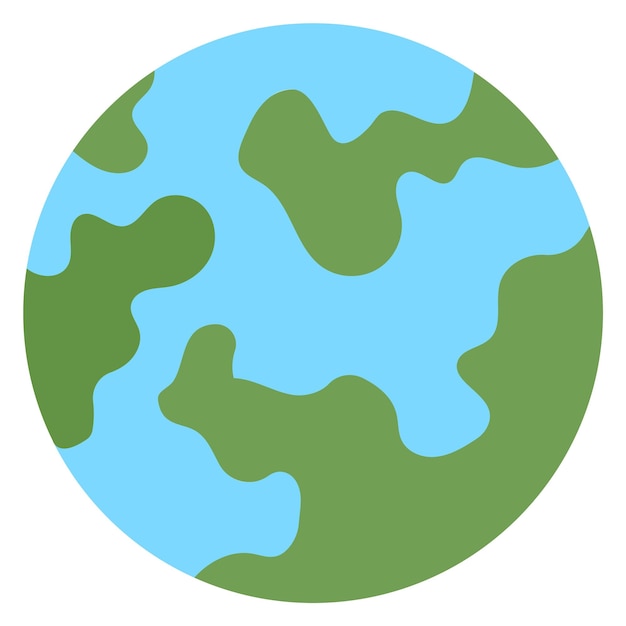 Vector planeet kleurenpictogram aardesymbool wereldteken