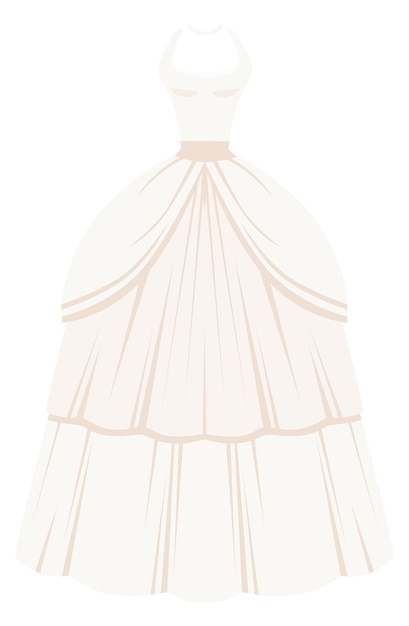 Вектор Икона свадебного платья белое свадебное платье