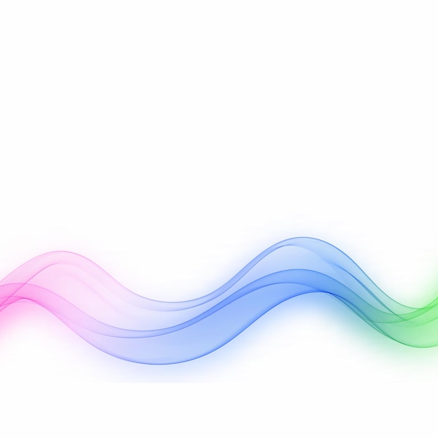 Вектор Прозрачный поток цветовой волны
