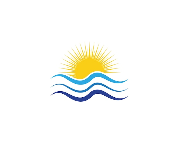 Vorm van het logo van de watergolf
