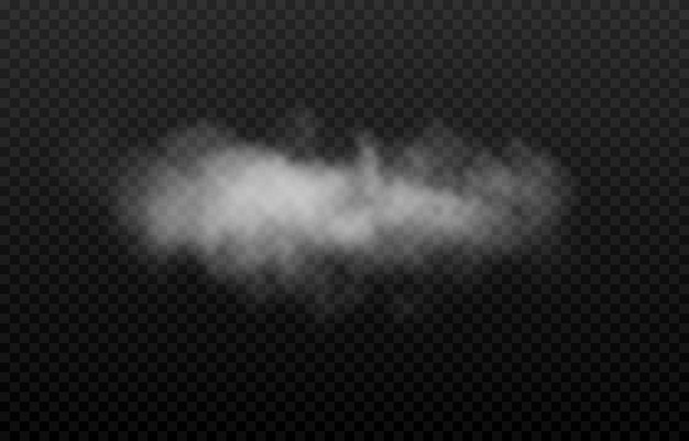 Vector vector cloud of smoke or fog fog or cloud on an isolated transparent background smoke fog cloud