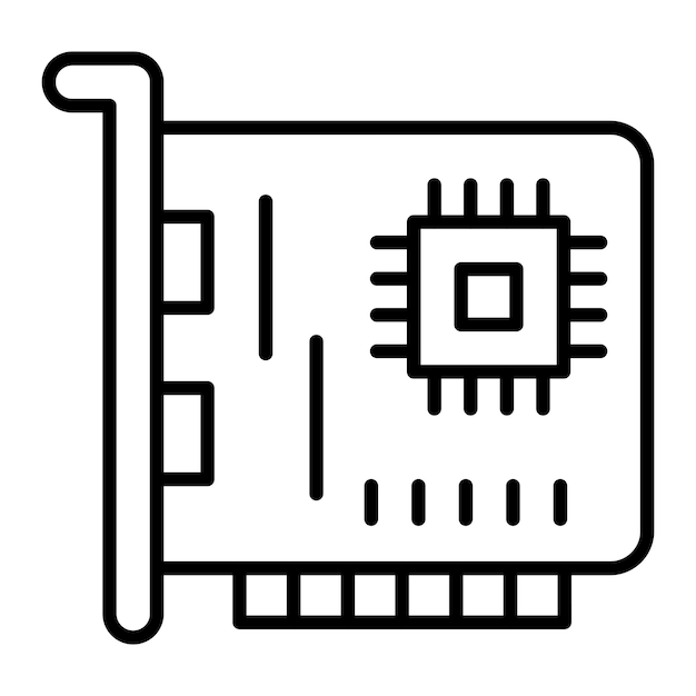 Vector Design Network Interface Card Icon Style