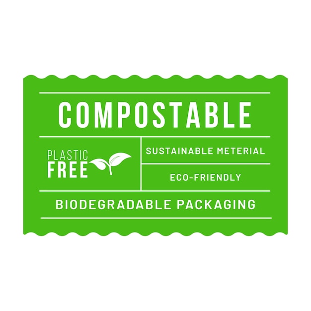 Plik wektorowy ekologiczny produkt naturalny opakowanie do recyklingu etykieta vintage