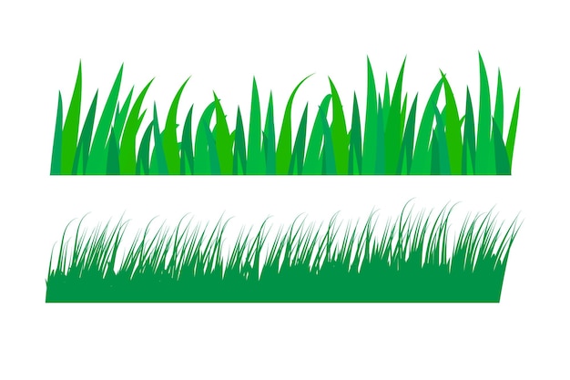 Plik wektorowy ilustracja projektu zielonej trawy