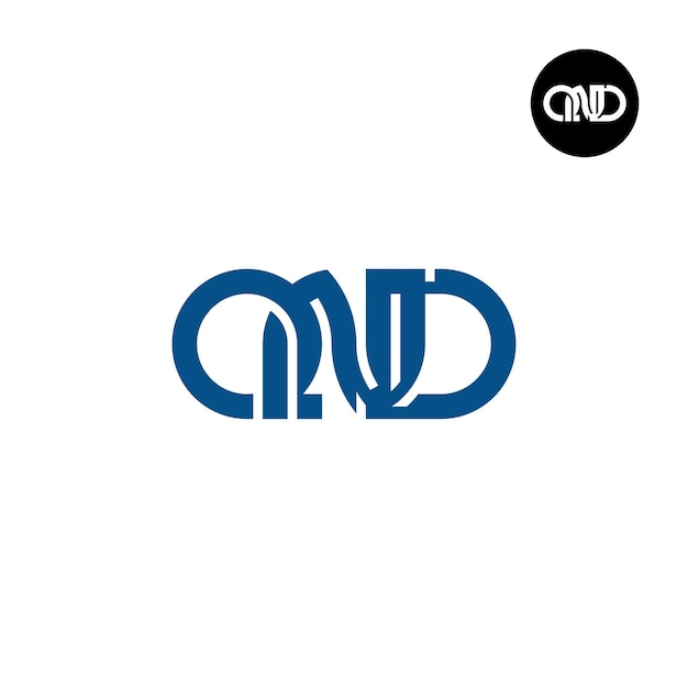 Książka QND Monogram Logo Design odwrócony