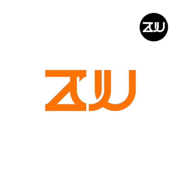Projekt logo z literą ZUU Monogram