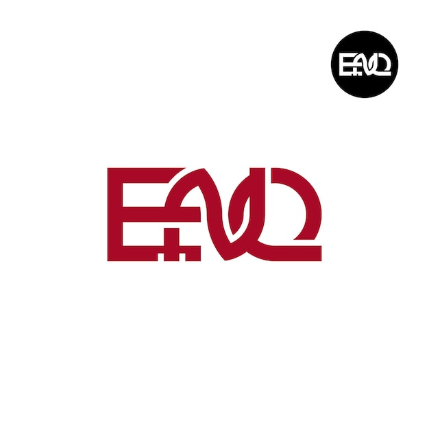 Projekt logo litery ENQ Monogram