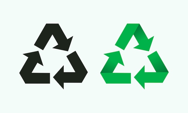 Plik wektorowy recykling symbol znak przyjazny dla środowiska