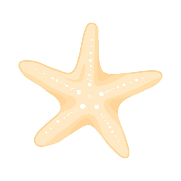 Plik wektorowy ręcznie rysowane rozgwiazda w stylu kreskówki płaskiej ikona morska lato natura ocean wodny podwodny