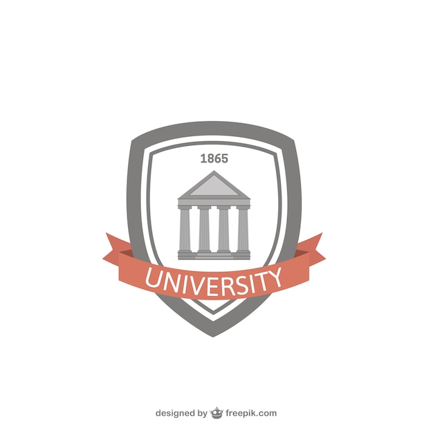 Plik wektorowy uniwersytet odznaka
