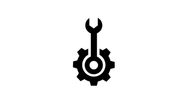 Zestaw narzędzi z nowoczesnym projektem logo narzędzi