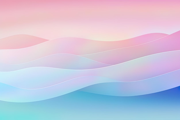 Miękkie pastelowe gradienty z negatywnym tłem przestrzeni w minimalistycznym projekcie