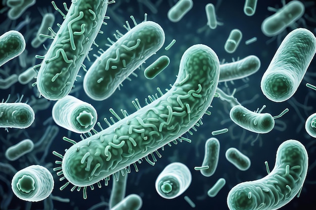 Zdjęcie tło bakterii chorobotwórczych