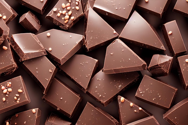 Zdjęcie tło cukierki czekoladowe