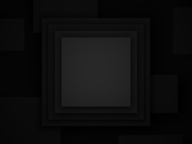 Photo 3d rendered abstract black geometric background.