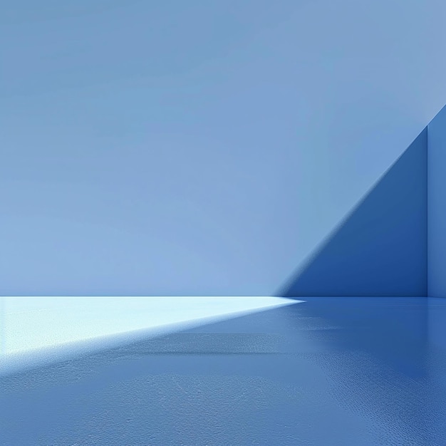 Фото 3d-рендеринговые фотографии синего простого обычного фона