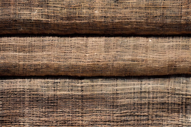 Photo texture of the old burlap and wood