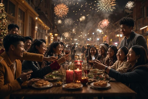 Виртуальное празднование Нового года Цифровые тосты и глобальные пожелания