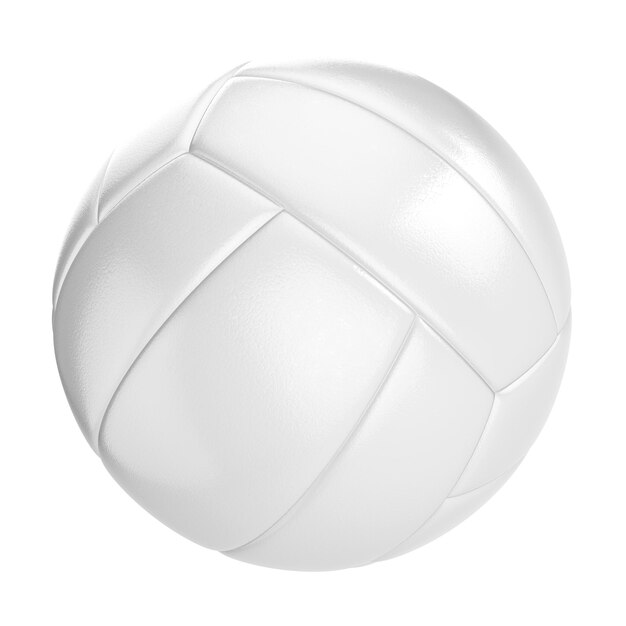 Foto palloncino da pallavolo su sfondo bianco illustrazione 3d