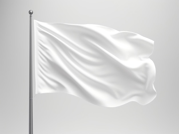 Фото Мокет размахивающего флагом с изолированным фоном