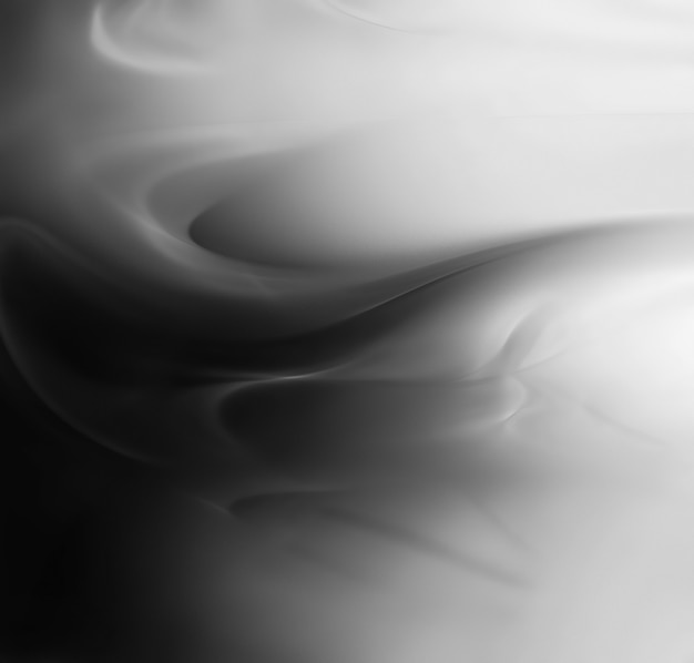 Фото Белый и черный дым - монохромный абстрактный фон