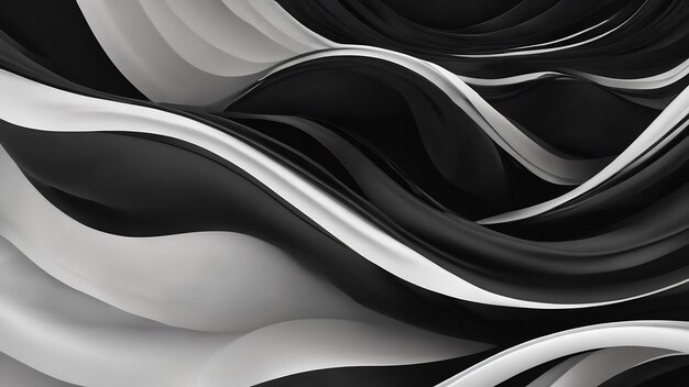 Фото Черный фон с белым фоном абстрактный черный фон с некоторыми гладкими линиями
