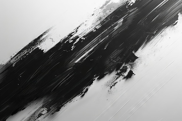 写真 白い背景の黒いストライプ 抽象的な暗い線の近代的なグランジ・ブラッシュ 汚いパターンの背景