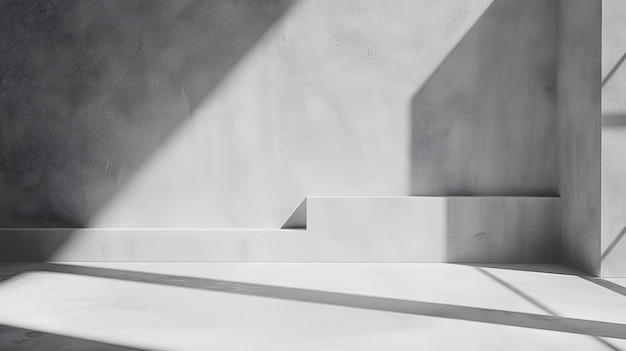 Фото Белый лестничный корпус с теней на стороне