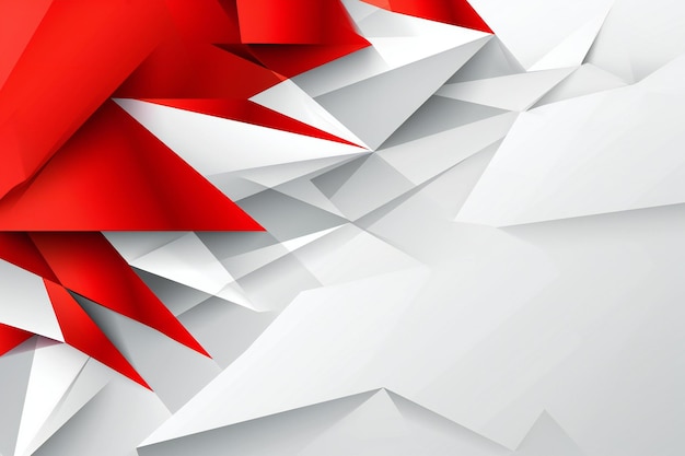 Photo abstract white and red origami background
