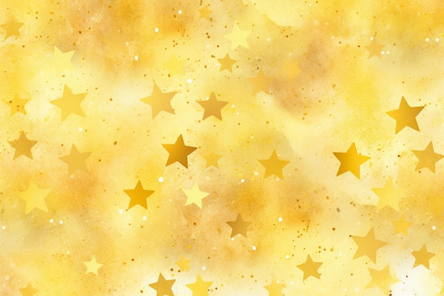 Foto sfondio acquerello astratto dipinto a mano con stelle dorate luccicanti