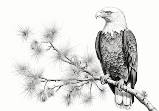 bald eagle drawings