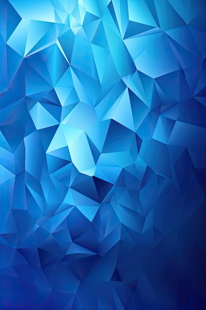 Blue background with a triangle pattern