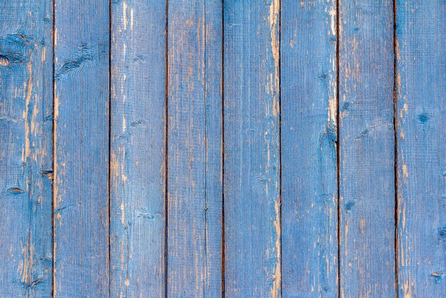 Blue rustic background Vintage wooden blue vertical planks Background for design with copy space