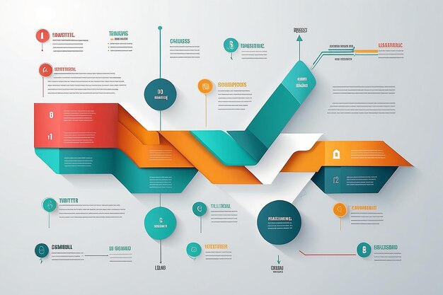 Photo business data visualization process chart abstract elements of graph infograph