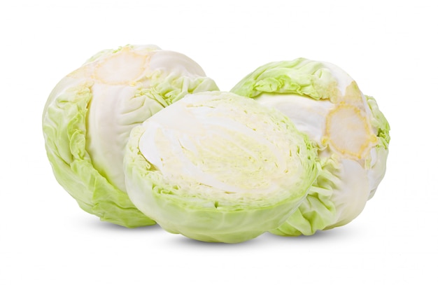 Photo cabbage isolated on white